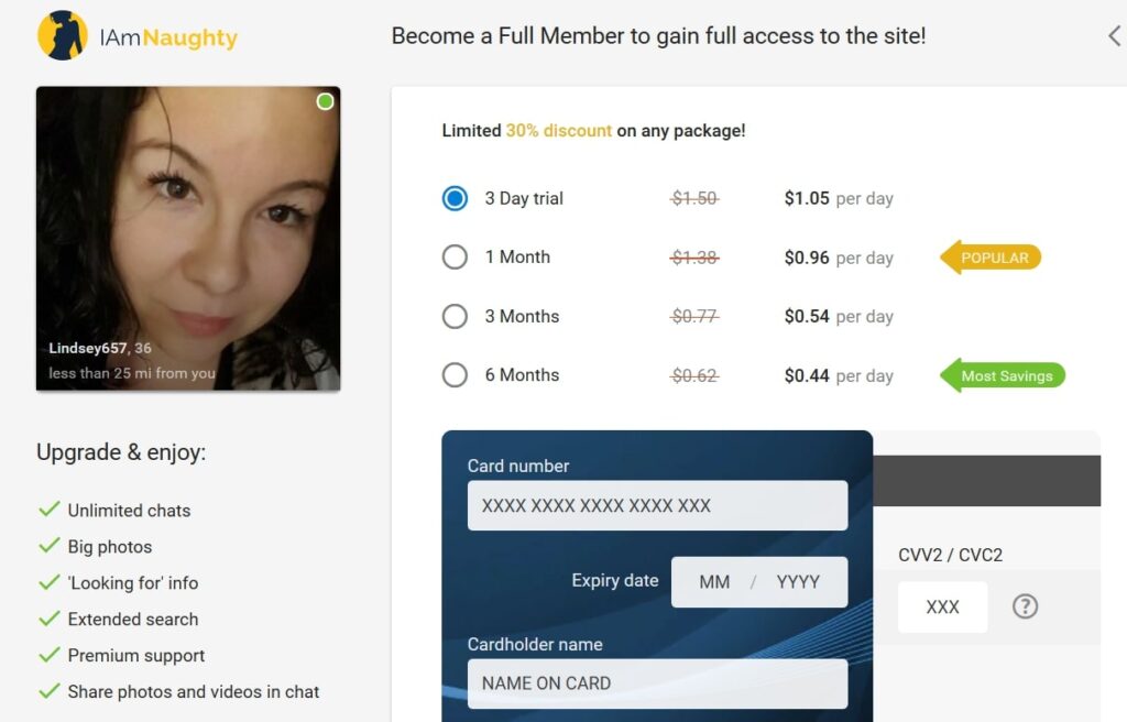 IAmNaughty Prices