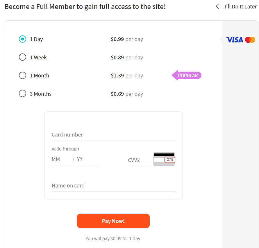 premium membership